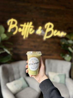 Salted Caramel Layered Matcha
