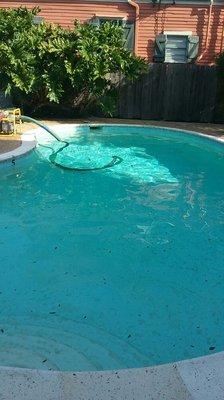 This is a before pucture on a replaster with new tile