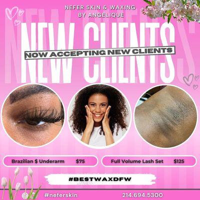 Mention this ad to get first time discount on WAXING.