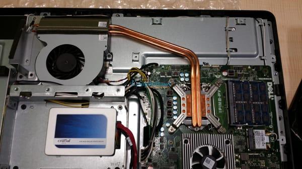 Dell XPS all in one computer hardware clean-up