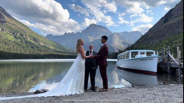 Clean lines and seamless tapering on the back of the dress to give the train more shape