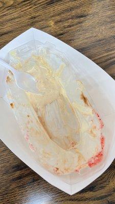 Hair at the bottom of our Banana Split!