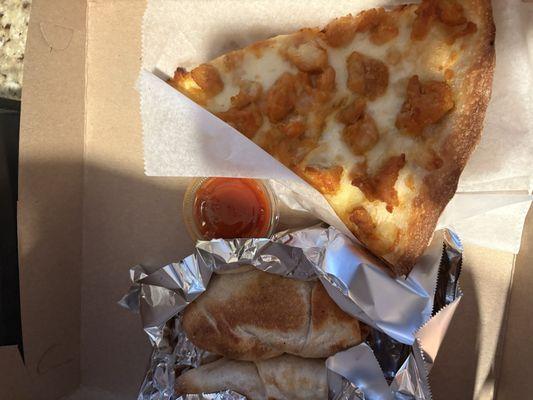Buffalo Chicken Pizza chicken roll