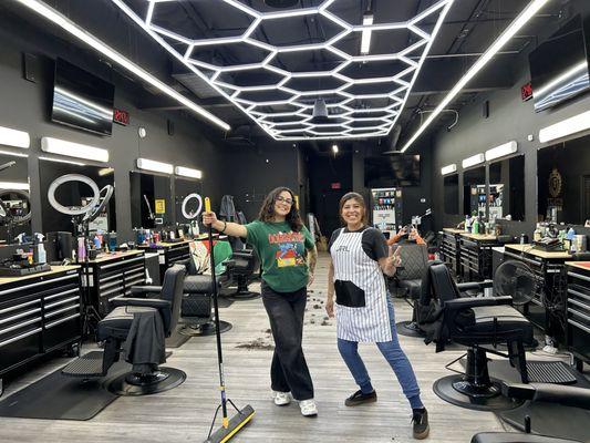 Michelle & Ash striking the pose.