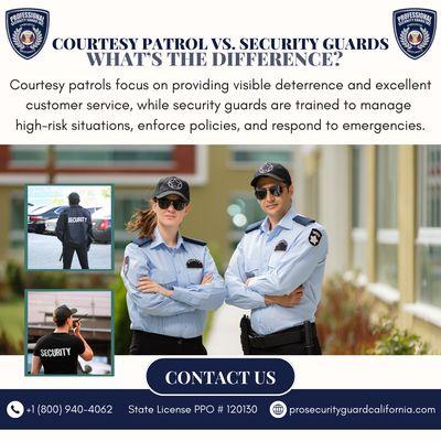 Courtesy Patrol Vs. Security Guards