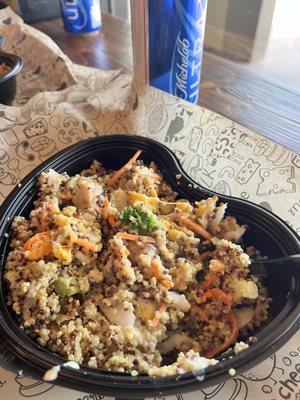 Quinoa Buffalo Chicken Bowl