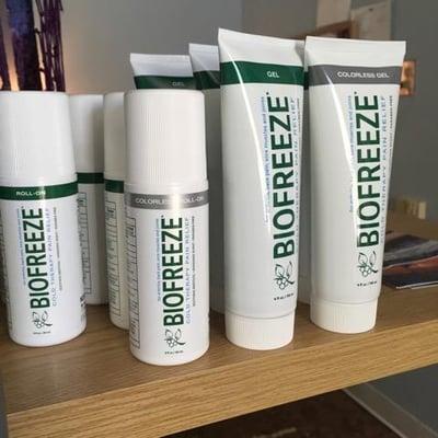 Biofreeze Cold Therapy Pain Relief. My clients love this product.
 They call it Dianna in a bottle...