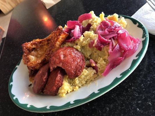 Now this is how you do a plate of mangu