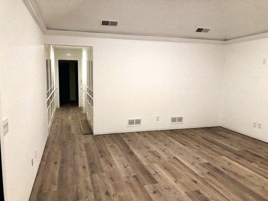 Luxury vinyl flooring