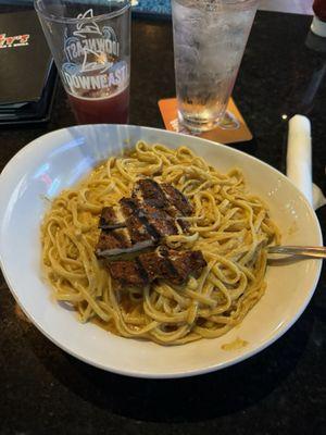 Cajun chicken Alfredo