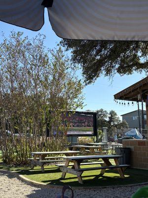 Seating area with tv view