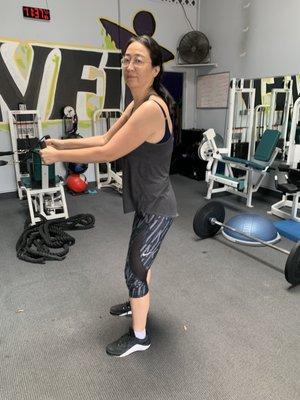 Hannah first Personal Training session
With all smiles.