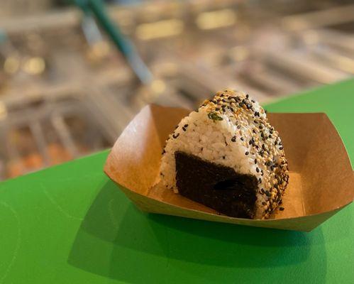 Our onigiri is crafted with warm seasoned rice, flavorful fillings, and a perfect seaweed wrap -- simple, fresh and so satisfying.