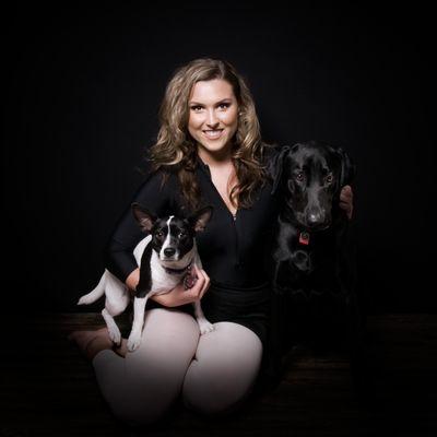 Amanda with Lucy and Tig