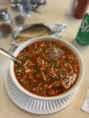 Their posole is always so delicious and flavorful, especially on a really rainy Sunday like today