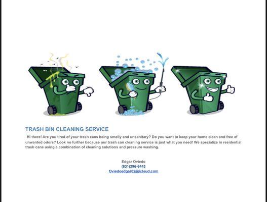 Trash Bin Cleaning Service