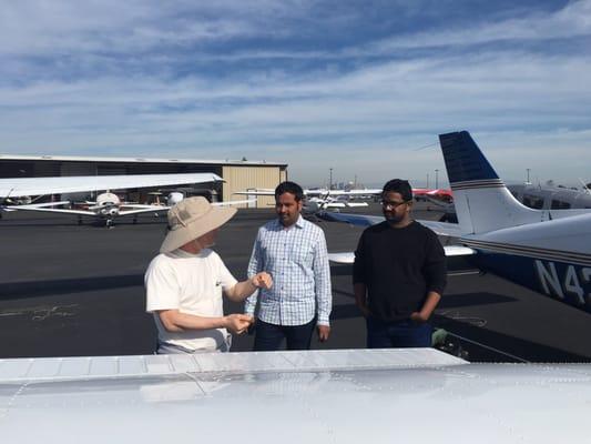 Darryl is giving lesson