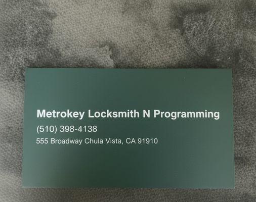 Metrokey Locksmith N Programming