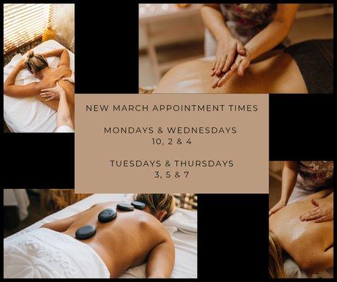 Appointment times 2025