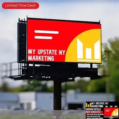 Commercial Dr. Steet Ponte Location Location Digital Billboards 2 signs 10x20 size both directions of Traffic