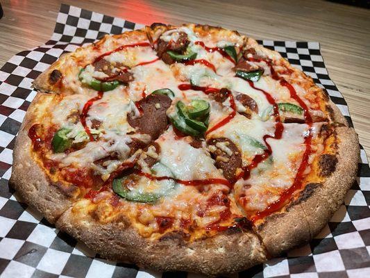 Jalapeno Popper Pizza (Vegan)