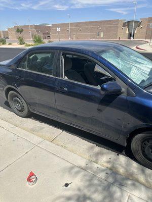 What i walked out to a week ago when i was just about to head to my shift my mcdonalds.