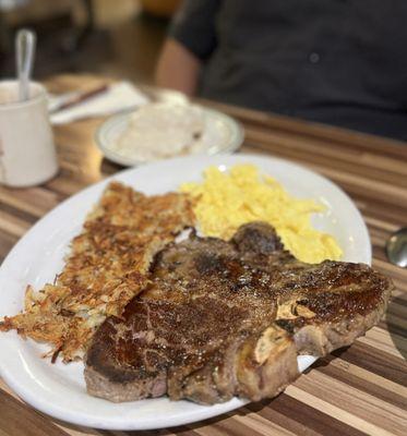 Porterhouse Steak & Eggs