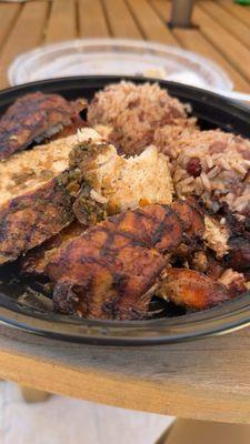 Jerk Chicken Plate so good!