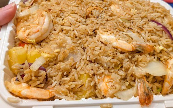 Shrimp pineapple fried rice