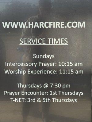 Church Service Times