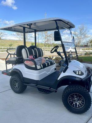 Taking my first ride with my pup