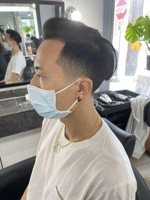 Undercut with mid taper