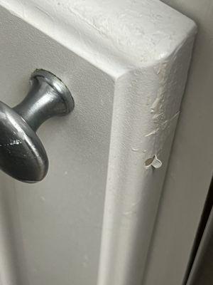 All the cabinets are pealing