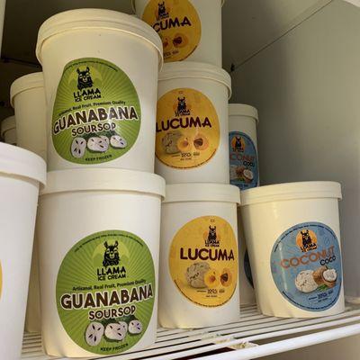South American fruit flavored ice cream