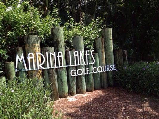 Marina Lakes Golf Course Front Sign