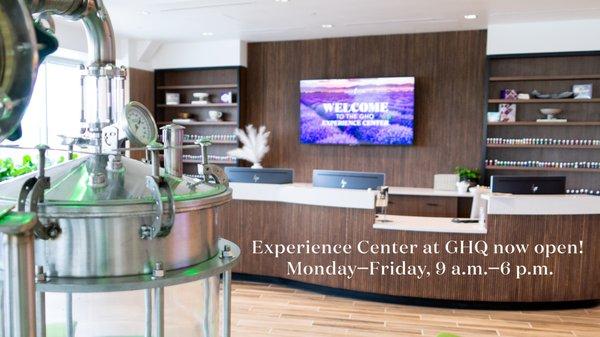 Our new experience center is open Monday through Friday from 9am to 6pm!