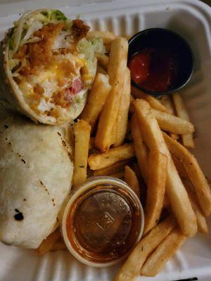 Buffalo chicken wrap