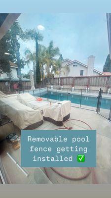 We went with a brown color fence as it blended in with the fence in the background when the sun is out.