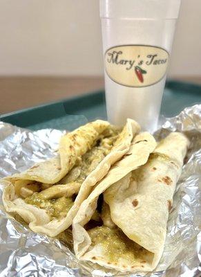 Pork/Green Sauce for the win!