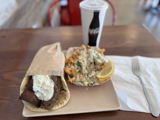 Gyro with Feta Fries