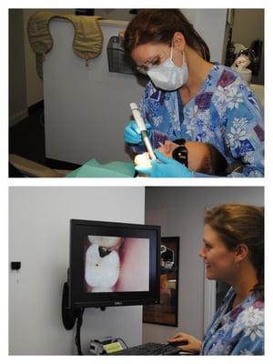 A digital camera allows our patients to see inside their mouth as we explain their dental needs.