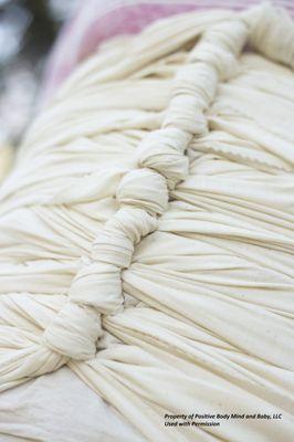 Completed postpartum belly binding