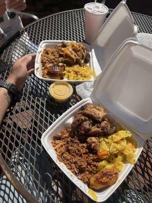 Large jerk chicken platter