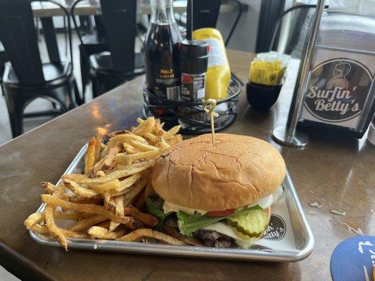 The burger, aside from tasting great, is well constructed