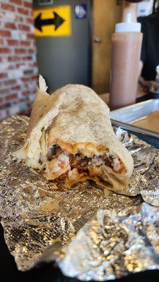 Shrimp/Asada Burrito