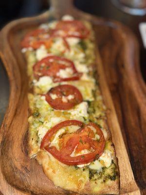 Tomato and feta flatbread
