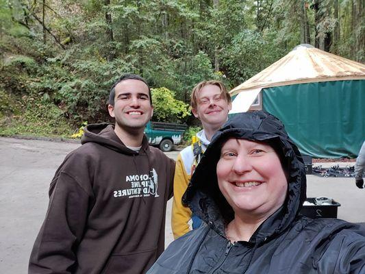 Great ziplining guides Logan and Dulton