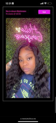 Closure wig maintenance