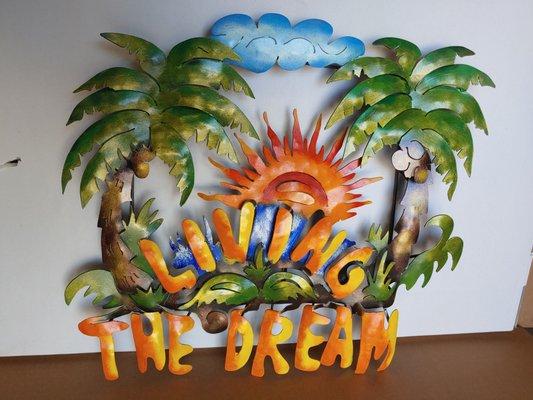 Living the Dream - Wall metal art