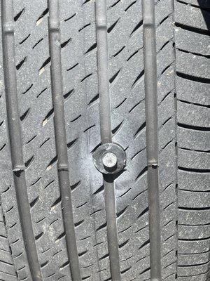 A stupid bolt in my stupid tire